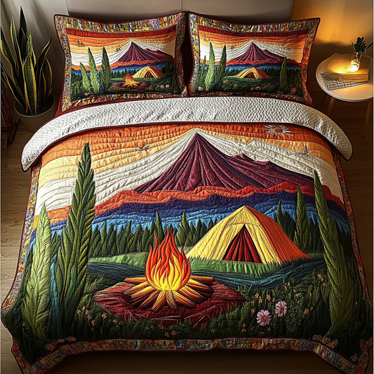 Rustic Retreat 3-Piece Quilted Bedding Set NCU0DK5542