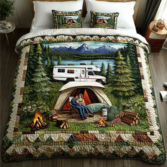 Rustic Retreat 3-Piece Quilted Bedding Set NCU0NT2628