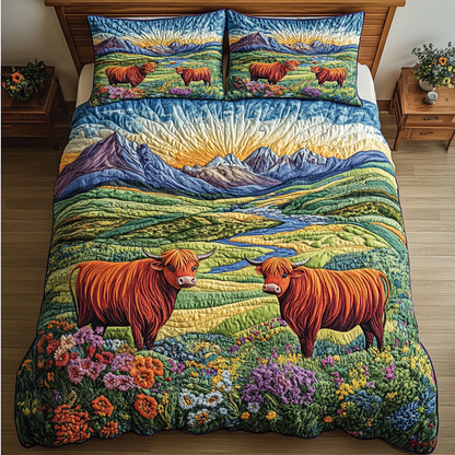 Rustic Retreat 3-Piece Quilted Bedding Set NCU0VH2176