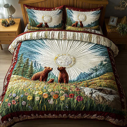 Rustic Retreat 3-Piece Quilted Bedding Set NCU0VH2719