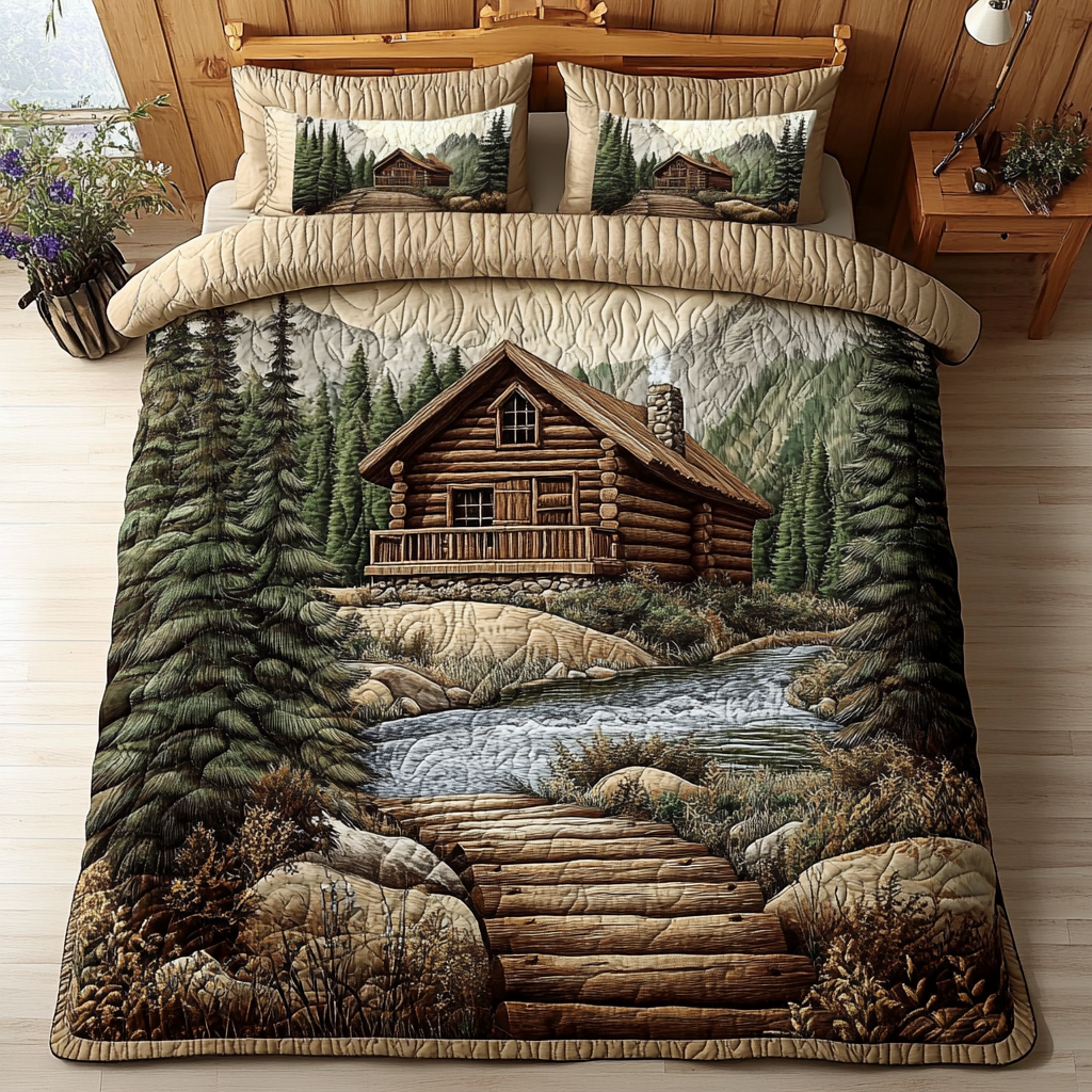 Rustic Retreat Quilted Bedding Set NCU0DV2707