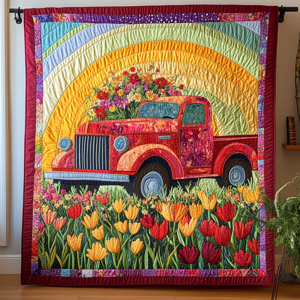 Rustic Rides Quilted Blanket NCU0DK5780