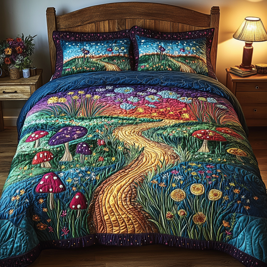 Rustic Road 3-Piece Quilted Bedding Set NCU0VL2424
