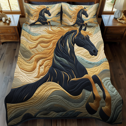 Rustic Rodeo Charm 3-Piece Quilted Bedding Set NCU0DK1612