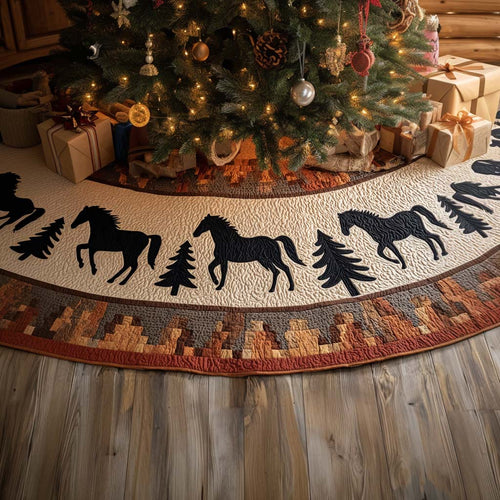 Rustic Rodeo Christmas Quilted Tree Skirt NCU0NT11225