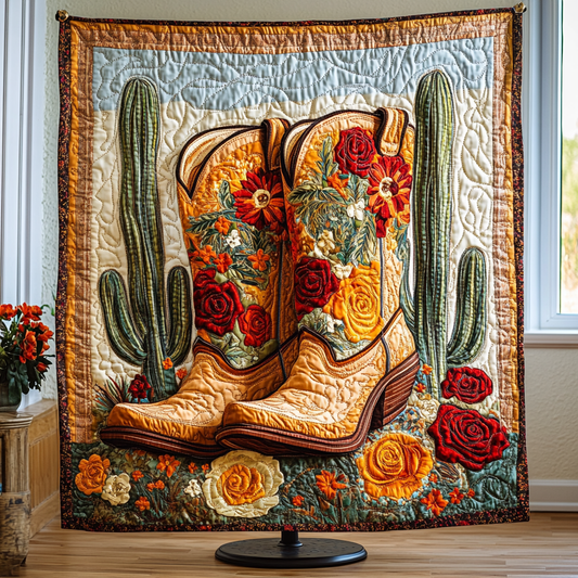 Rustic Rodeo Quilted Blanket NCU0VH3245