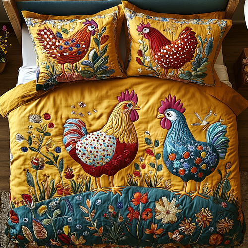 Rustic Roost 3-Piece Quilted Bedding Set NCU0VH3587