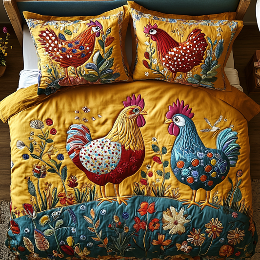 Rustic Roost 3-Piece Quilted Bedding Set NCU0VH3587