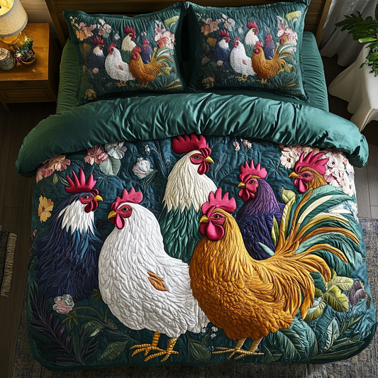 Rustic Roost 3-Piece Quilted Bedding Set NCU0VH4296
