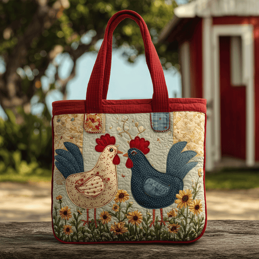 Rustic Roost Quilted Tote Bag NCU0TH2725