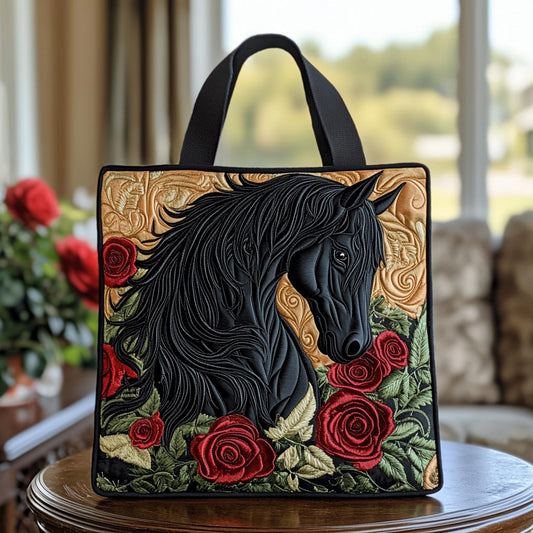 Rustic Rose Quilted Tote Bag NCU0DV6776