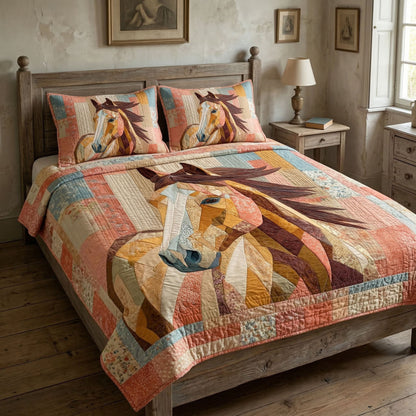 Rustic Runner 3-Piece Quilted Bedding Set NCU0NT12534