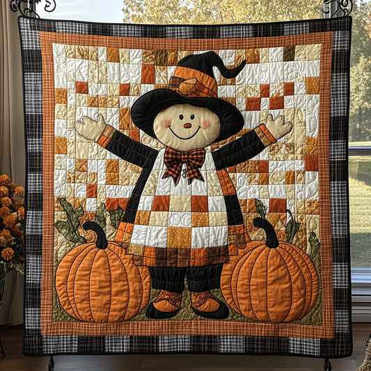 Rustic Scarecrow Quilted Blanket NCU0DK9115
