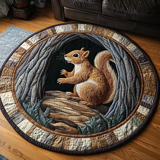 Rustic Serenity Quilted Round Mat NCU0VL2070