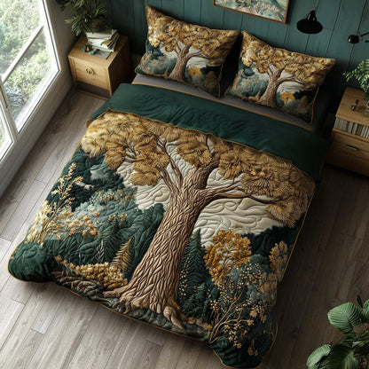 Rustic Solace 3-Piece Quilted Bedding Set NCU0DV7028