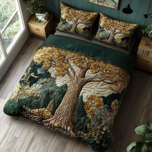 Rustic Solace 3-Piece Quilted Bedding Set NCU0DV7028