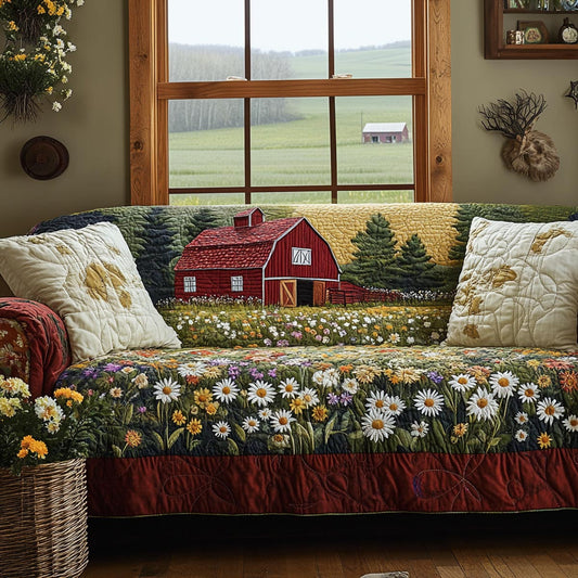 Rustic Spring Quilted Sofa Cover NCU0DV9299