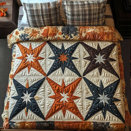 Rustic Star 3-Piece Quilted Bedding Set NCU0PT7769