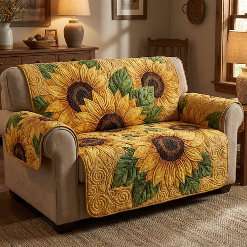 Rustic Sun Field Quilted Sofa Cover NCU0TV1558