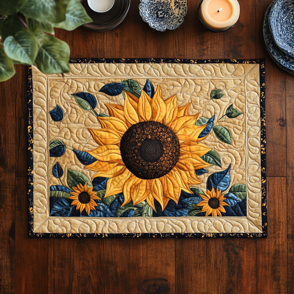 Rustic Sun Quilted Place Mat NCU0VH160 – Vantique