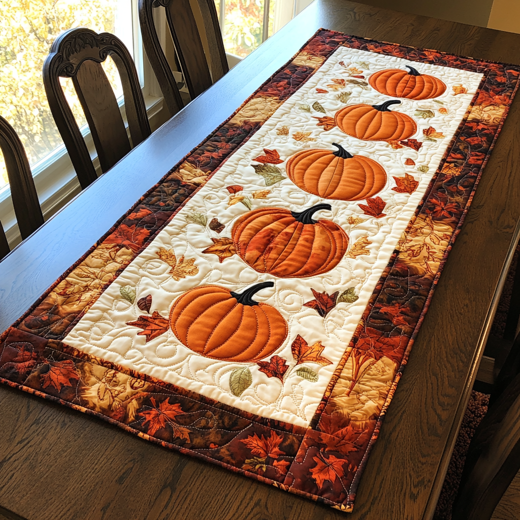 Rustic Sunset Quilted Table Runner NCU0DK1315