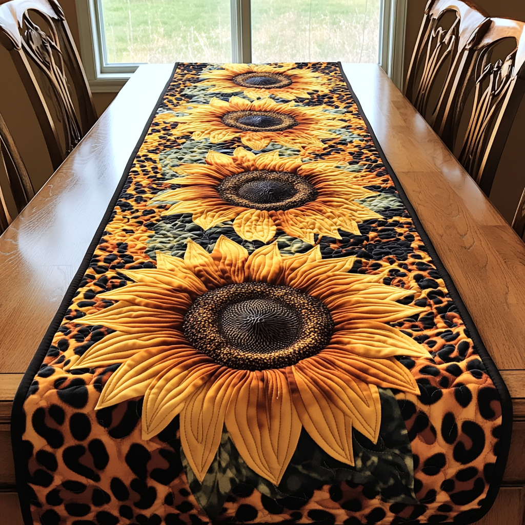 Rustic Sunshine Quilted Table Runner NCU0DK5785