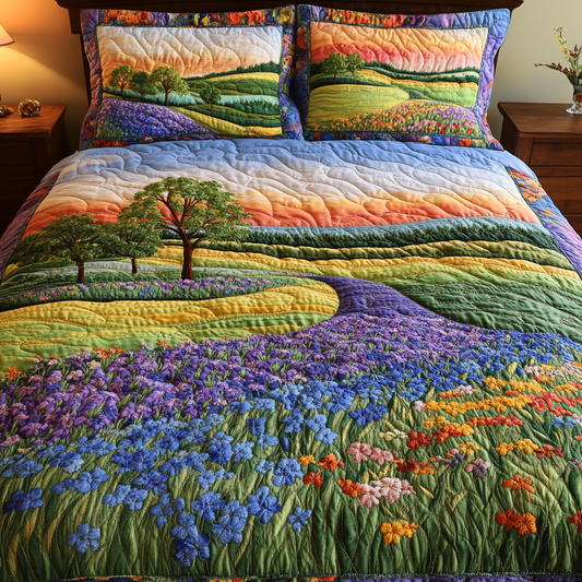Rustic Texas 3-Piece Quilted Bedding Set NCU0VL2130