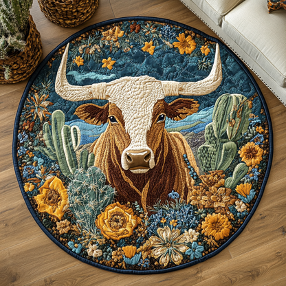 Rustic Trail Quilted Round Mat NCU0VH5267