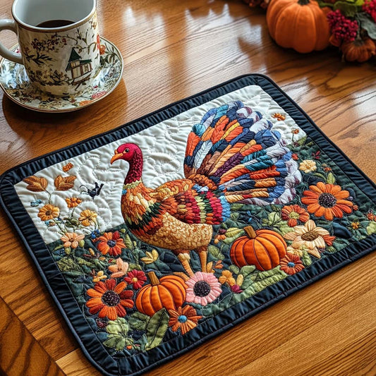 Rustic Turkey Path Quilted Placemat NCU0NT1449