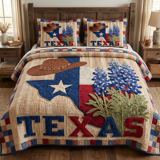 Rustic Wagon 3-Piece Quilted Bedding Set NCU0NT12759