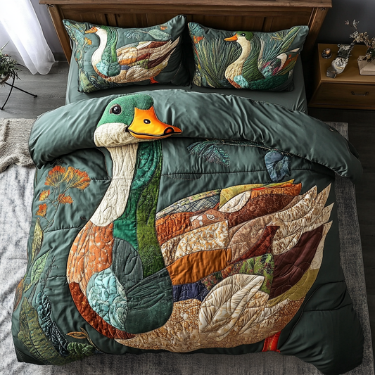 Rustic Waters 3-Piece Quilted Bedding Set NCU0VH2296