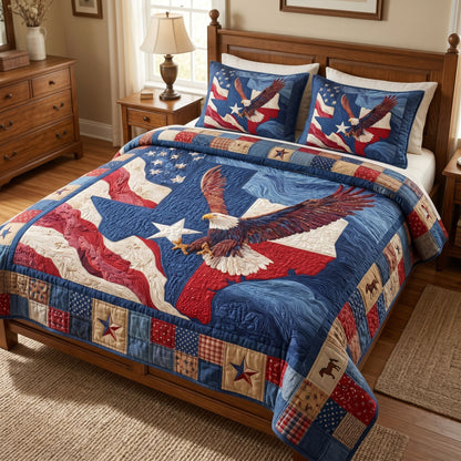 Rustic Western 3-Piece Quilted Bedding Set NCU0NT12755