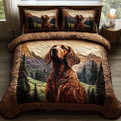 Rusty Paws Quilted Bedding Set NCU0DV2918