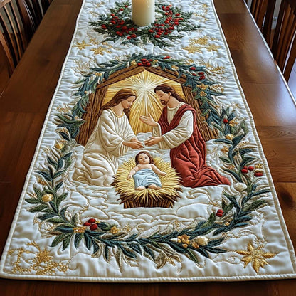 Sacred Birth Quilted Table Runner NCU0NT10491