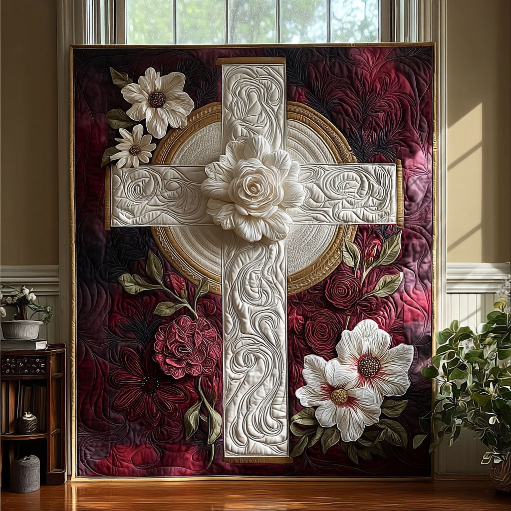 Sacred Blossom Quilted Blanket NCU0PT7634