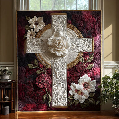 Sacred Blossom Quilted Blanket NCU0PT7634