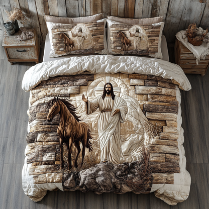 Sacred Bond 3-Piece Quilted Bedding Set NCU0DK8118