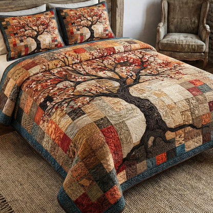 Sacred Branches 3-Piece Quilted Bedding Set NCU0NT12277