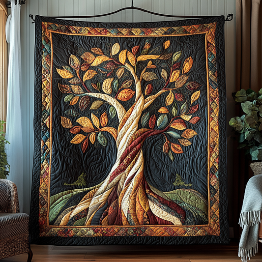 Sacred Branches Quilted Blanket NCU0DK5020
