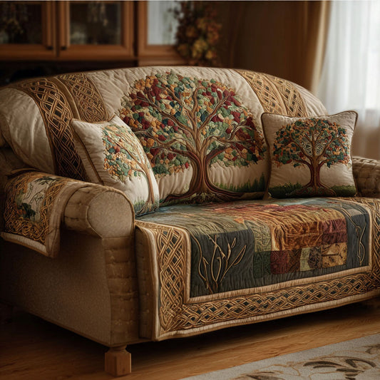 Sacred Branches Quilted Sofa Cover NCU0NT11848