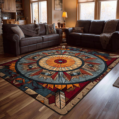 Sacred Canyon Wheel Area Rug NCU0PT11610
