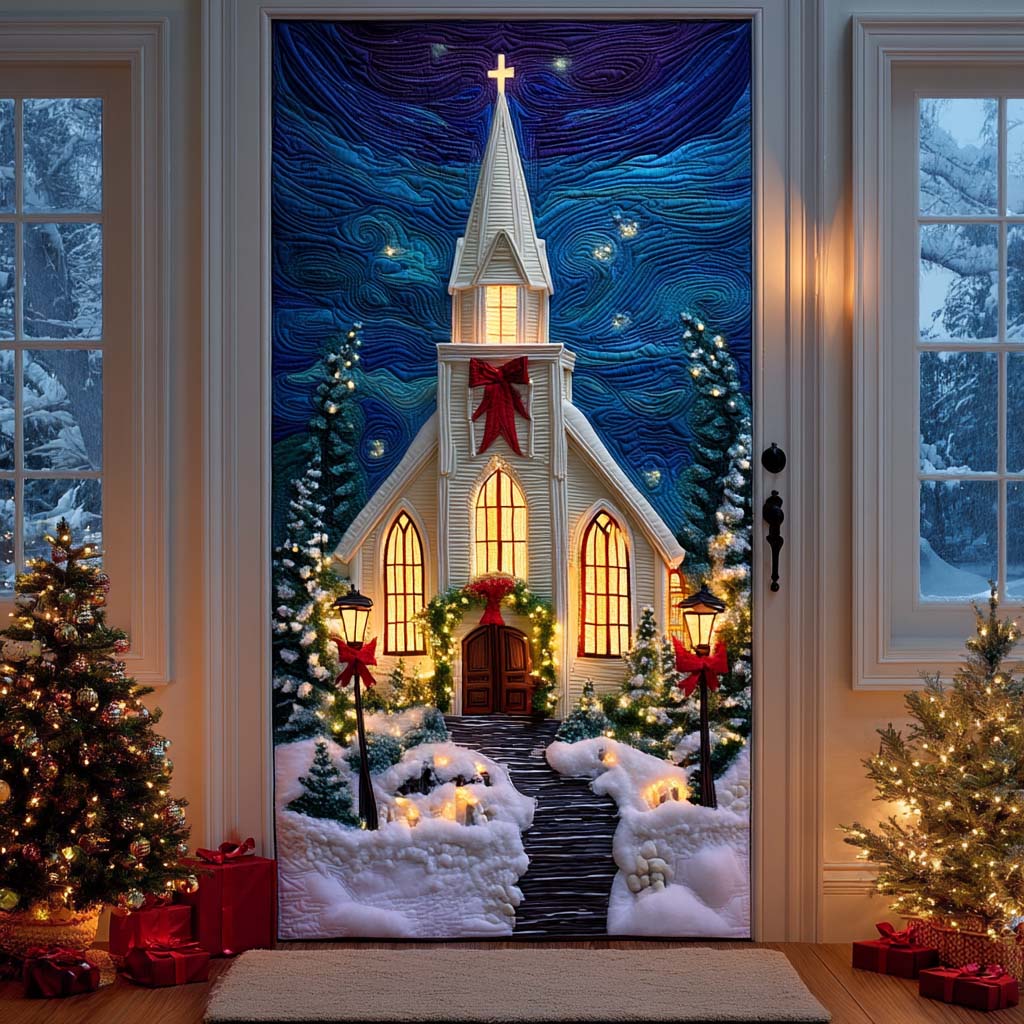 Sacred Church Quilted Door Cover NCU0NT11498