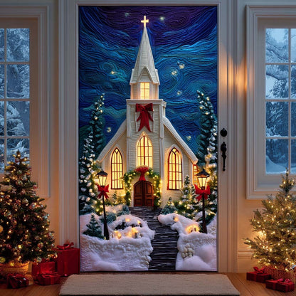 Sacred Church Quilted Door Cover NCU0NT11498