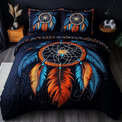 Sacred Circle 3-Piece Quilted Bedding Set NCU0DK4411