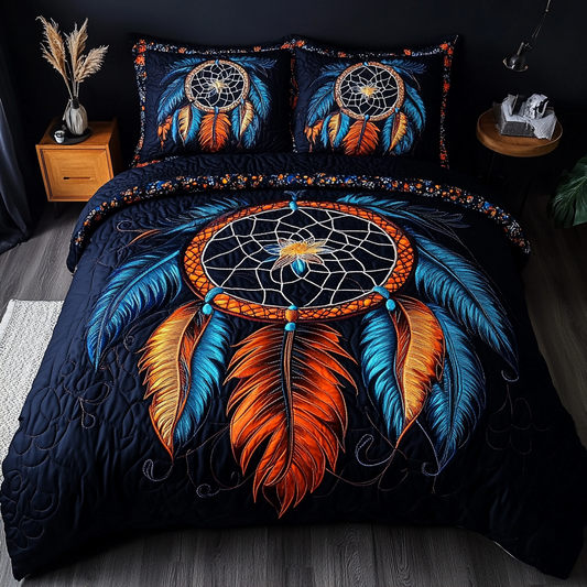 Sacred Circle 3-Piece Quilted Bedding Set NCU0DK4411