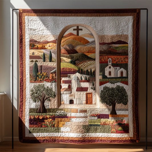 Sacred Cross Quilted Blanket NCU0PT7535