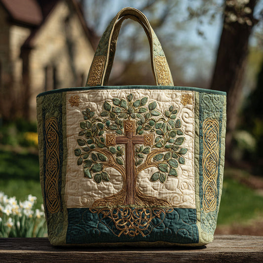 Sacred Embrace Quilted Tote Bag NCU0PT8165