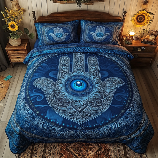 Sacred Eye 3-Piece Quilted Bedding Set NCU0VL1712