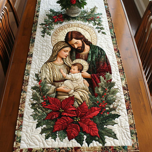 Sacred Family Blessing Quilted Table Runner NCU0NT9836