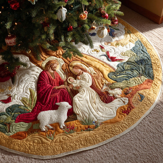 Sacred Family Christmas Quilted Tree Skirt NCU0PT10611